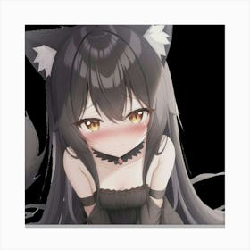 Fox girl Canvas Print