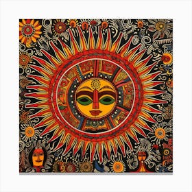 Sun Painting Canvas Print