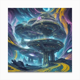 Alien City Canvas Print