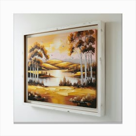 Framed Landscape Painting Canvas Print