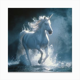 Lena1987 A Transluscent White Unicorn Floating Above The Grou 70b05627 8271 48a8 9a5e 7b59494c88ff 1 Canvas Print