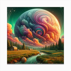 Psychedelic Painting 8 Canvas Print