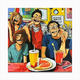 Slice Of Life Comedy Comic Art Painting (1) Canvas Print