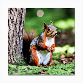 Red Squirrel 7 Canvas Print