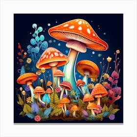 Mushroom Forest 8 Canvas Print