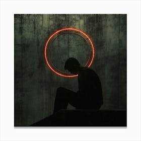 Man In The Circle Canvas Print