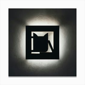 Cat Wall Light Canvas Print