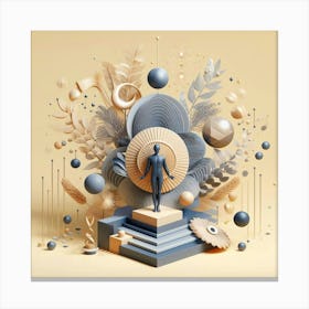 3d Illustration 2 Canvas Print