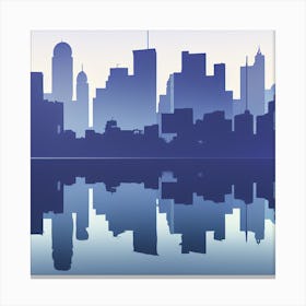 Misty morning reflections Canvas Print