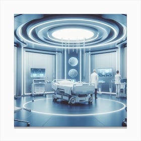 Futuristic Hospital Room Canvas Print