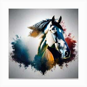 Horse Head Painting Canvas Print