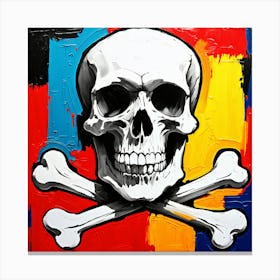 Skull And Crossbones 2 Canvas Print
