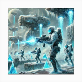 Uranian Vanguard Cryogenic Arsenal Canvas Print