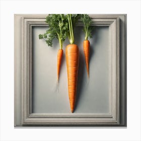 Carrots In A Frame 59 Canvas Print