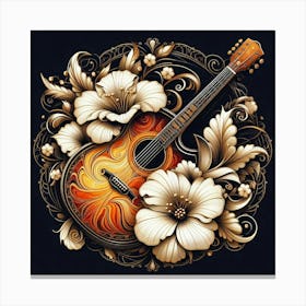 Acoustic Guitar Canvas Print