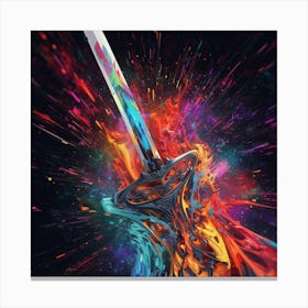 Sword Of Adamantium Canvas Print