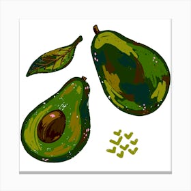 Avocados Canvas Print