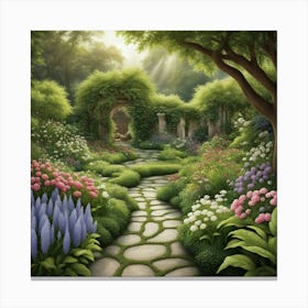 Garden Path Canvas Print