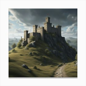 Castle On A Hill 1 Canvas Print