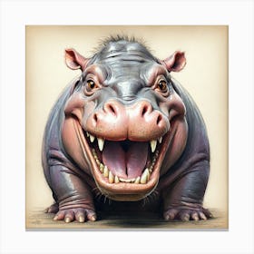 Hippo 23 Canvas Print