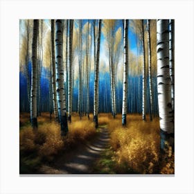 Birch Forest 18 Canvas Print