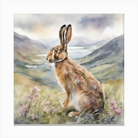 Hare Scotland 1 Canvas Print