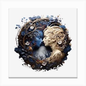 Gemini Love Canvas Print