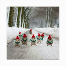 A Photo Of Hamsters Skating On The Snow Em1nfzm8rpclxkz Lmgvfa Pratxdajsqcmzazlfc4 Mw Canvas Print