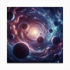 Galaxy In Space 9 Canvas Print