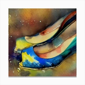 Beautiful Ladies Court Shoe Adeline Yeo Canvas Print