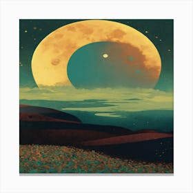 Moon In The Sky Canvas Print