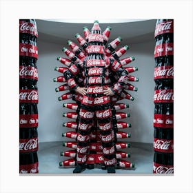 Coca Cola Throne Canvas Print