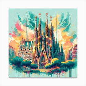 Sagrada Familia Barcelona 4 Canvas Print