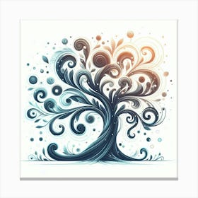 Stylized tree 5 Canvas Print