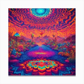 Psychedelic And Trippy Motivation (2) Canvas Print