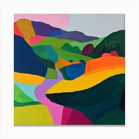 Abstract Travel Collection Liechtenstein 3 Canvas Print