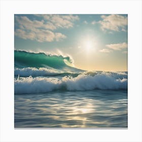 Sunrise Over The Ocean Canvas Print