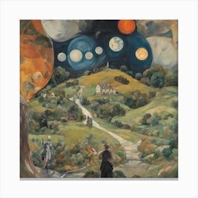 Hobbiton In The Shire Edvard Munch 2 Canvas Print