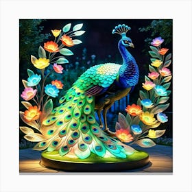 Peacock 1 Canvas Print