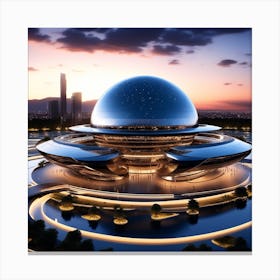 Futuristic Building 3 Canvas Print