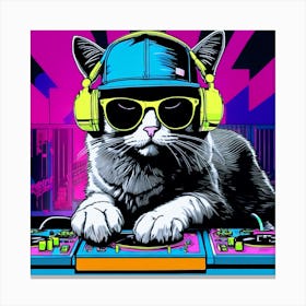 Dj Paws Canvas Print