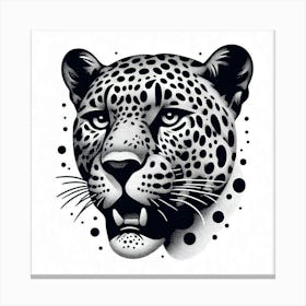 A leopard head 2 Canvas Print