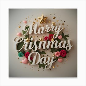 Merry Christmas Day Canvas Print