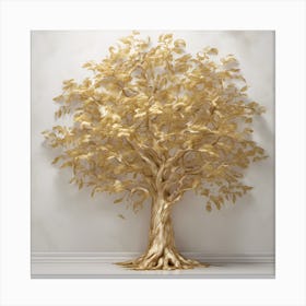 Golden Tree Canvas Print