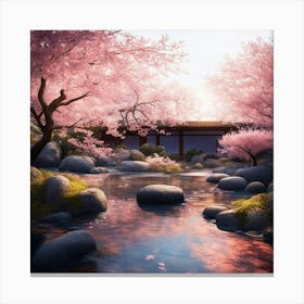 Sakura Blossoms In Spring Canvas Print