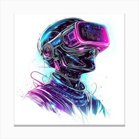 Vr Headset.Generated AI. Wall Art Print 11 Lienzos