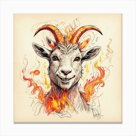 Goat Art 1 Canvas Print