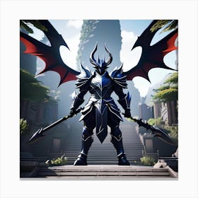 Demon Warrior Canvas Print