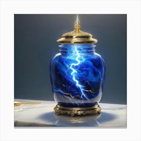 Lightning Jar Canvas Print