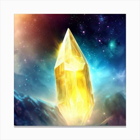 Golden Crystal 3 Canvas Print